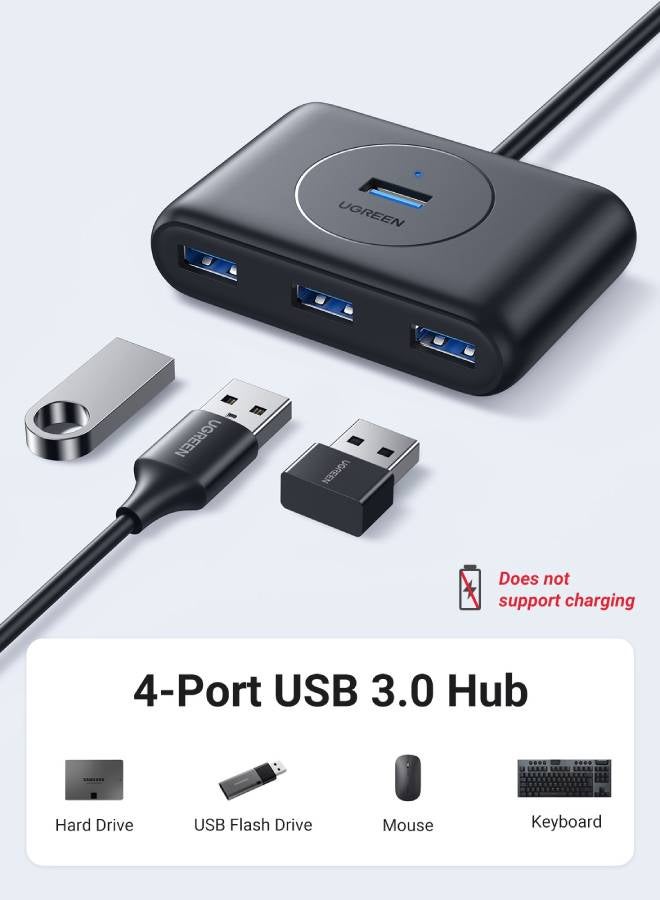 Ugreen USB Hub 4 Port USB 3.0 Data Hub Extension USB Splitter Portable USB A Hub Multi-Port SuperSpeed Data Extender Compatible for Surface Pro, MacBook, Mac Mini, iMac, Microsoft Surface with 1M - Image 3